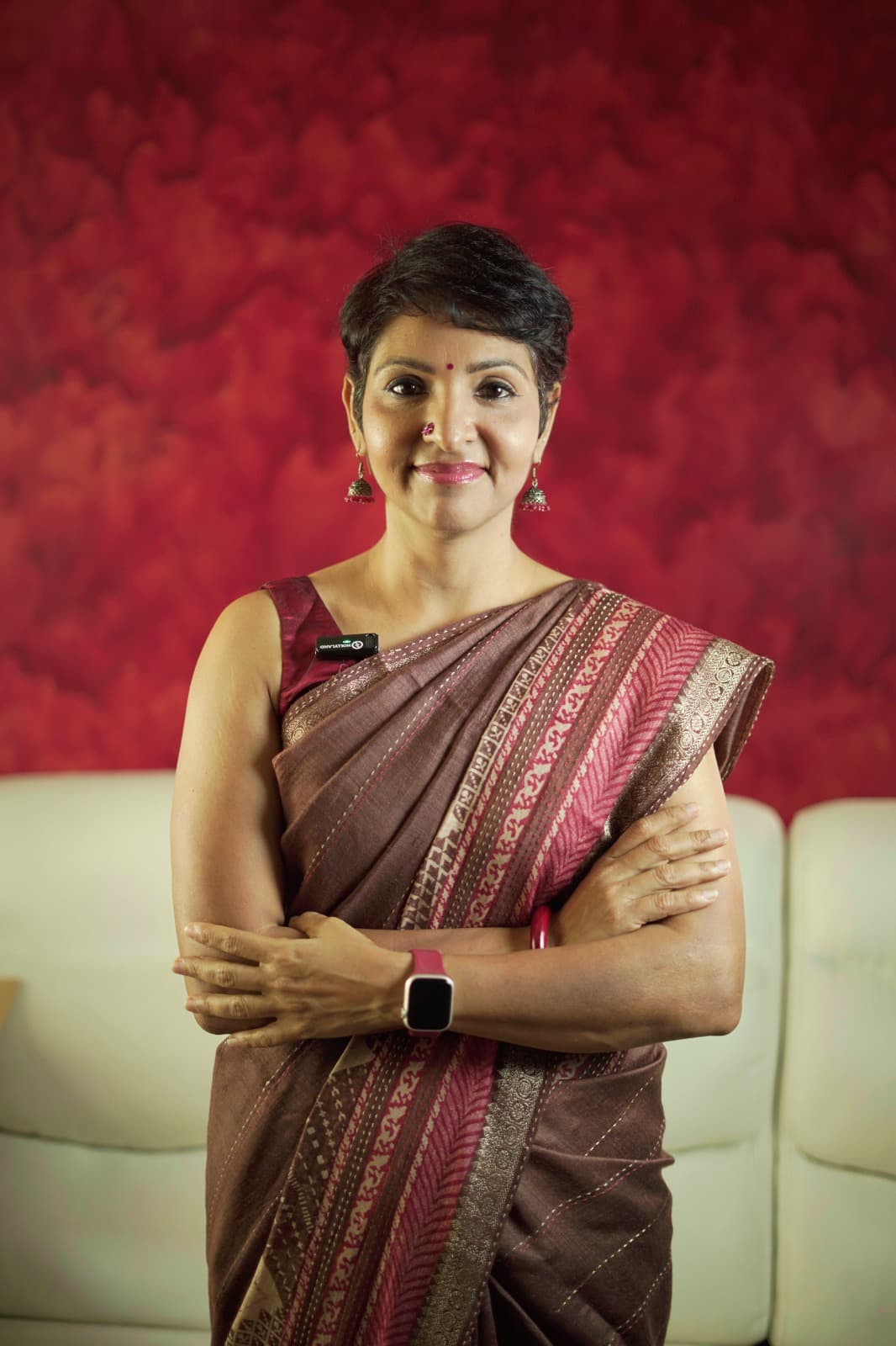Coach Srividya working with clients