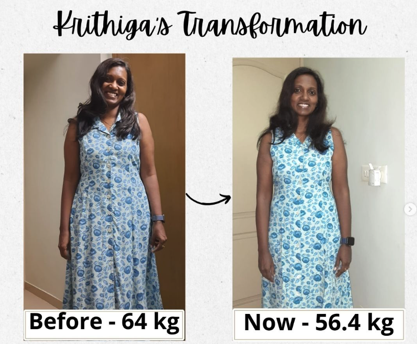 Krithiga's habit transformation